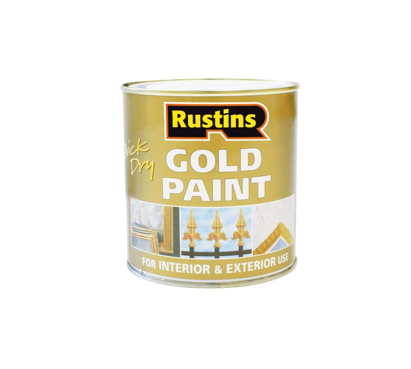 Rustins Gold Paint 250ml - Image 1